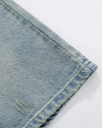 Dollar Patch Embroidery Denim Jorts | Flation Streetwear