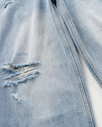 Double Waist Distressed Baggy Jeans | Flation Streetwear