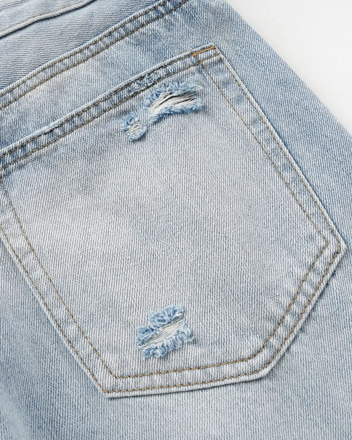 Double Waist Distressed Baggy Jeans | Flation Streetwear