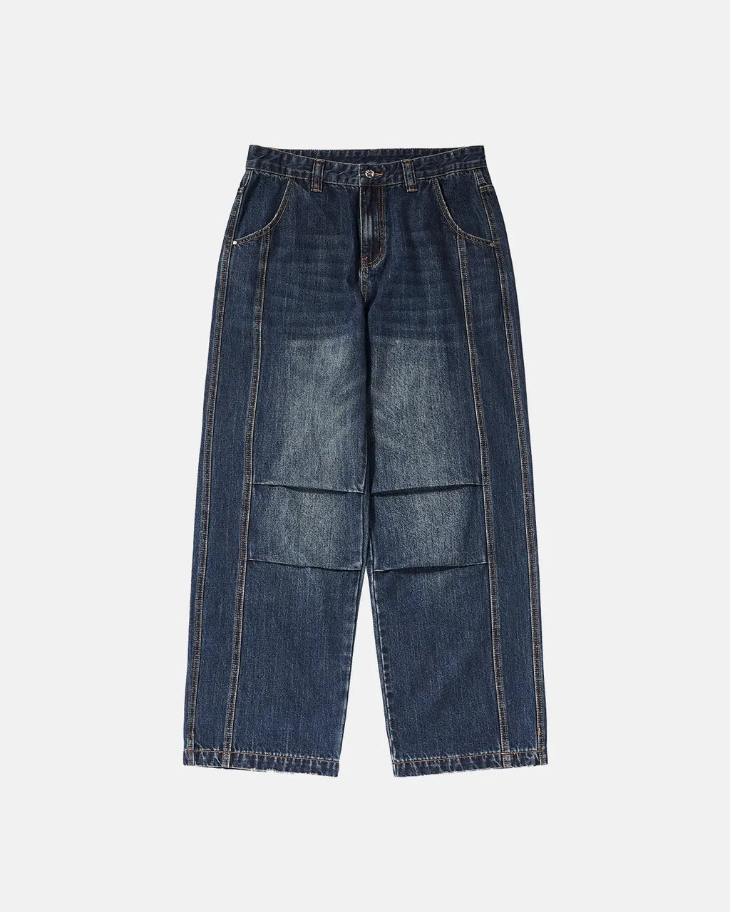 Flation Faded Dirty Baggy Cargo Jeans