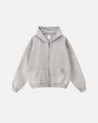 Flation Streetwear Acid Washed Zip Up Hoodies