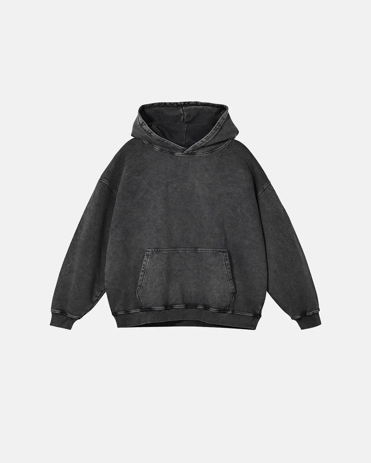 French Terry Washed Distressed Hoodies | Flation Streetwear