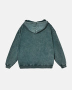 French Terry Washed Distressed Hoodies | Flation Streetwear