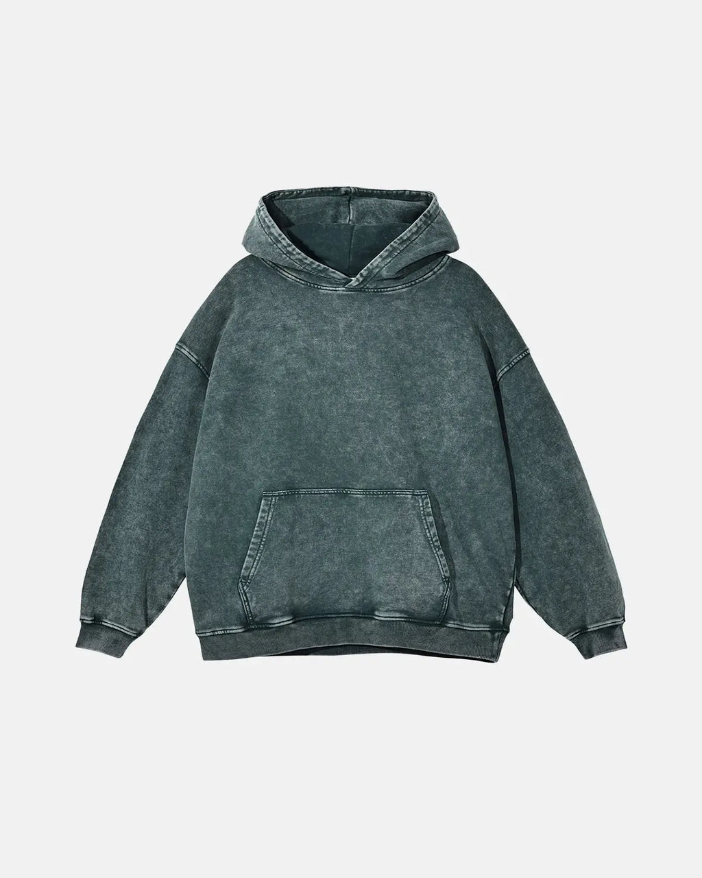 French Terry Washed Distressed Hoodies | Flation Streetwear