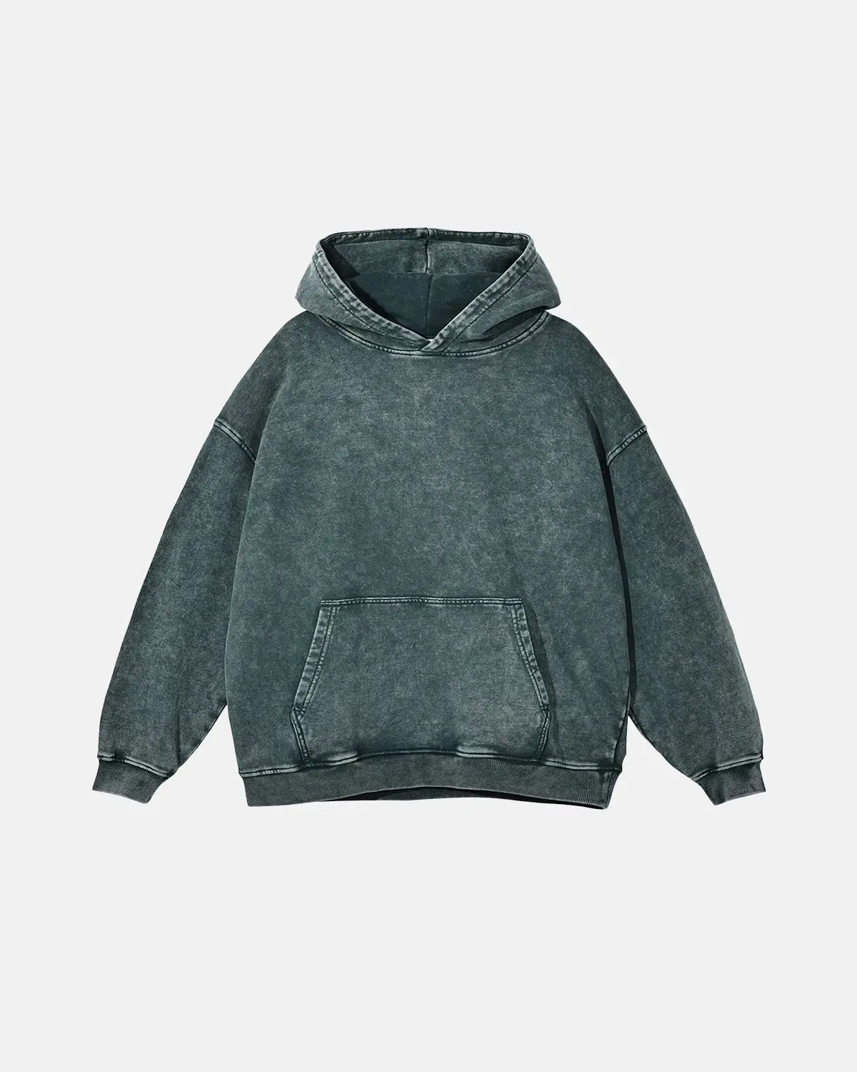 French Terry Washed Distressed Hoodies | Flation Streetwear