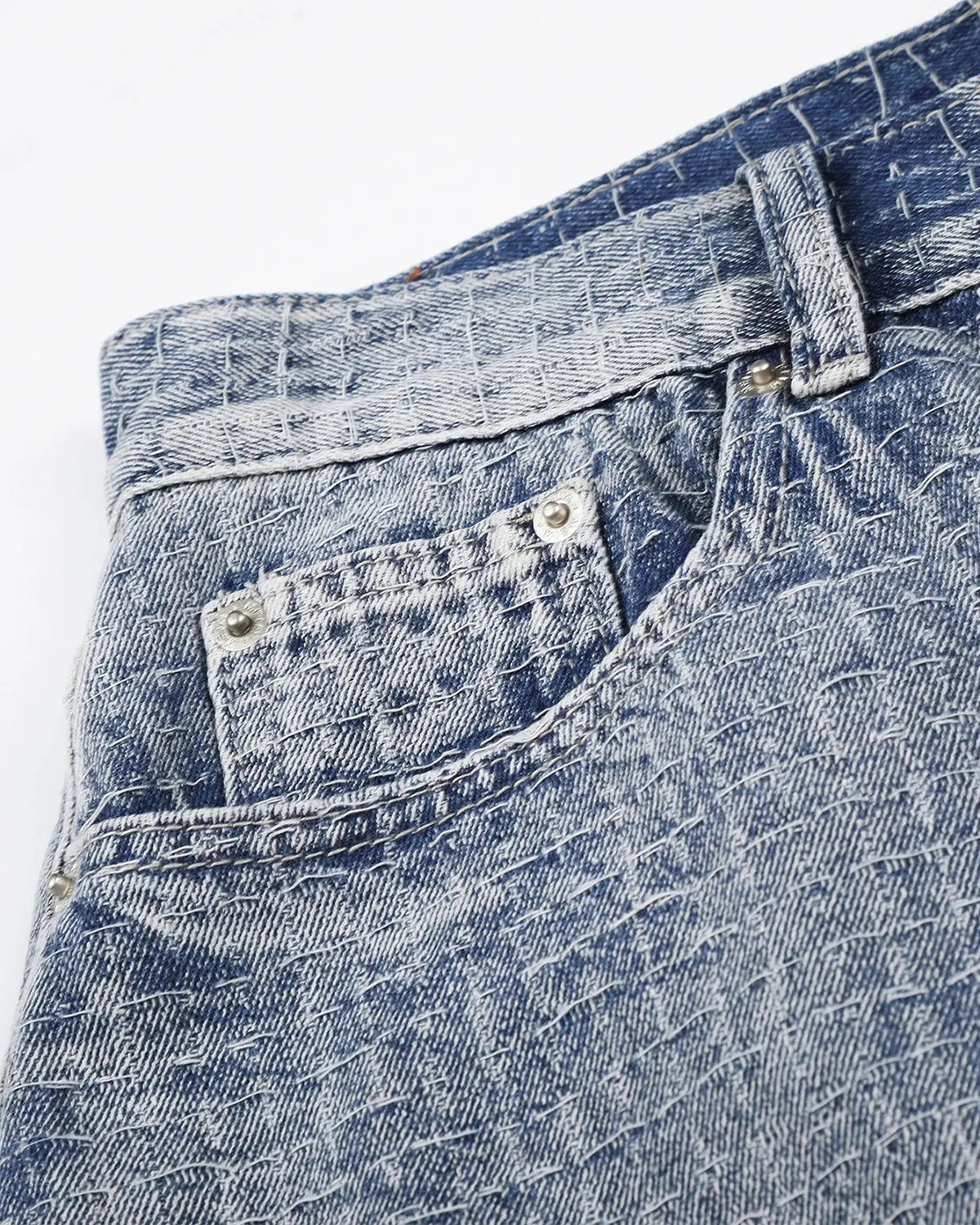 Grid Texture Baggy Jorts | Flation Streetwear