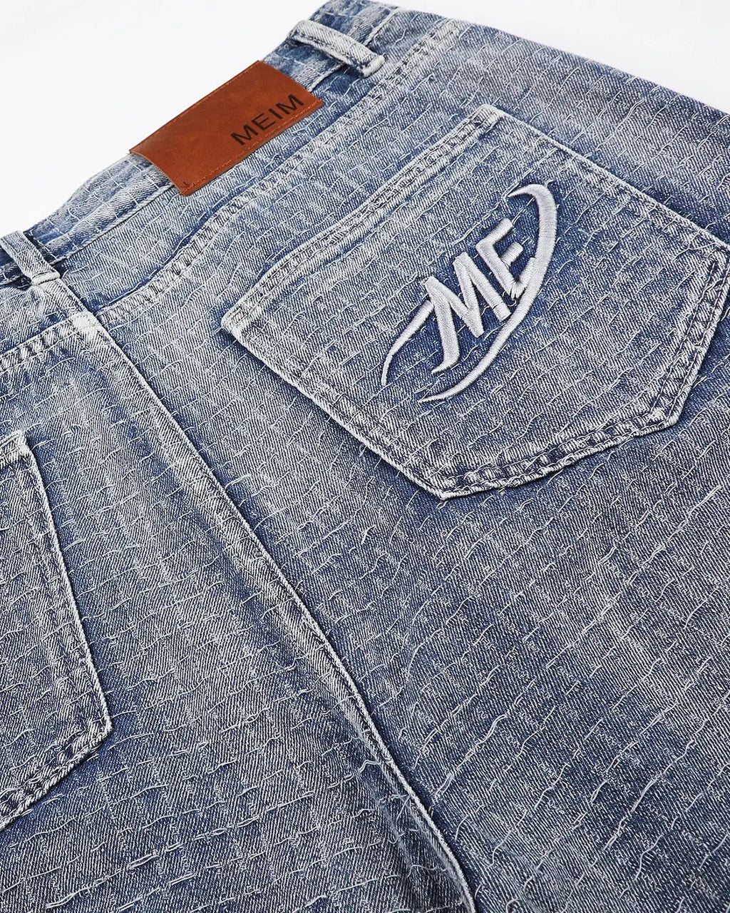 Grid Texture Baggy Jorts | Flation Streetwear
