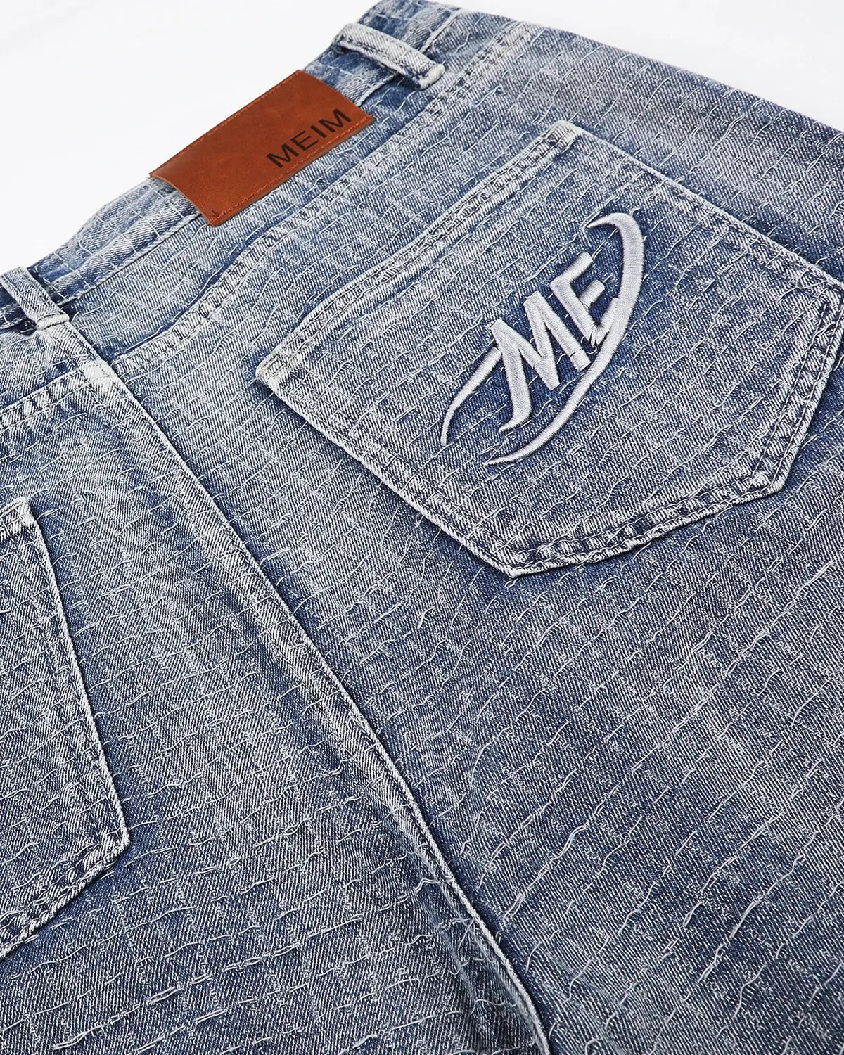 Grid Texture Baggy Jorts | Flation Streetwear