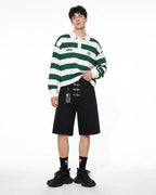 Metal Clasp Baggy Jorts | Flation Streetwear