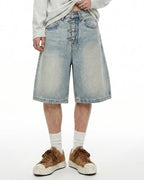 Metal Clasp Baggy Jorts | Flation Streetwear