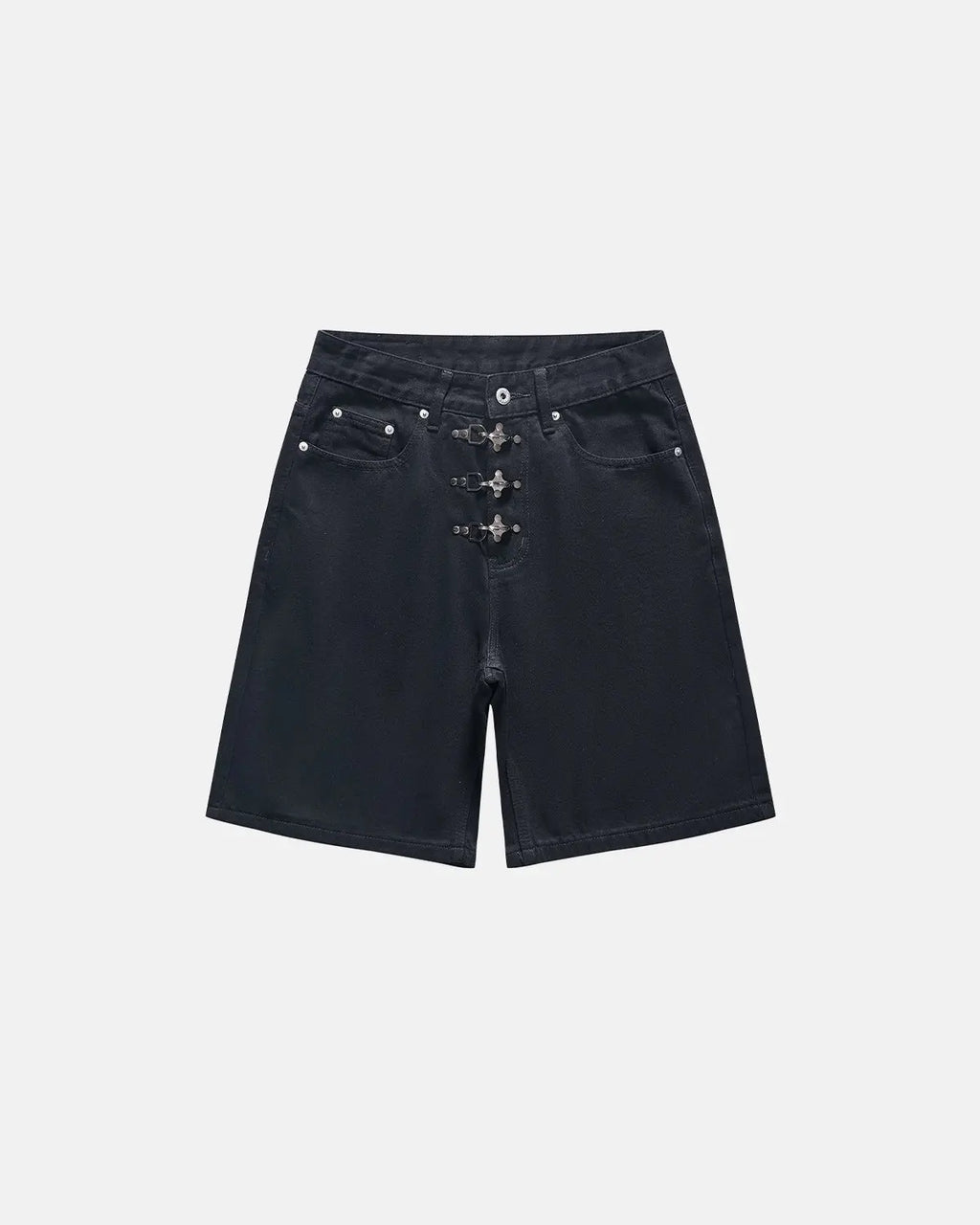 Metal Clasp Baggy Jorts | Flation Streetwear