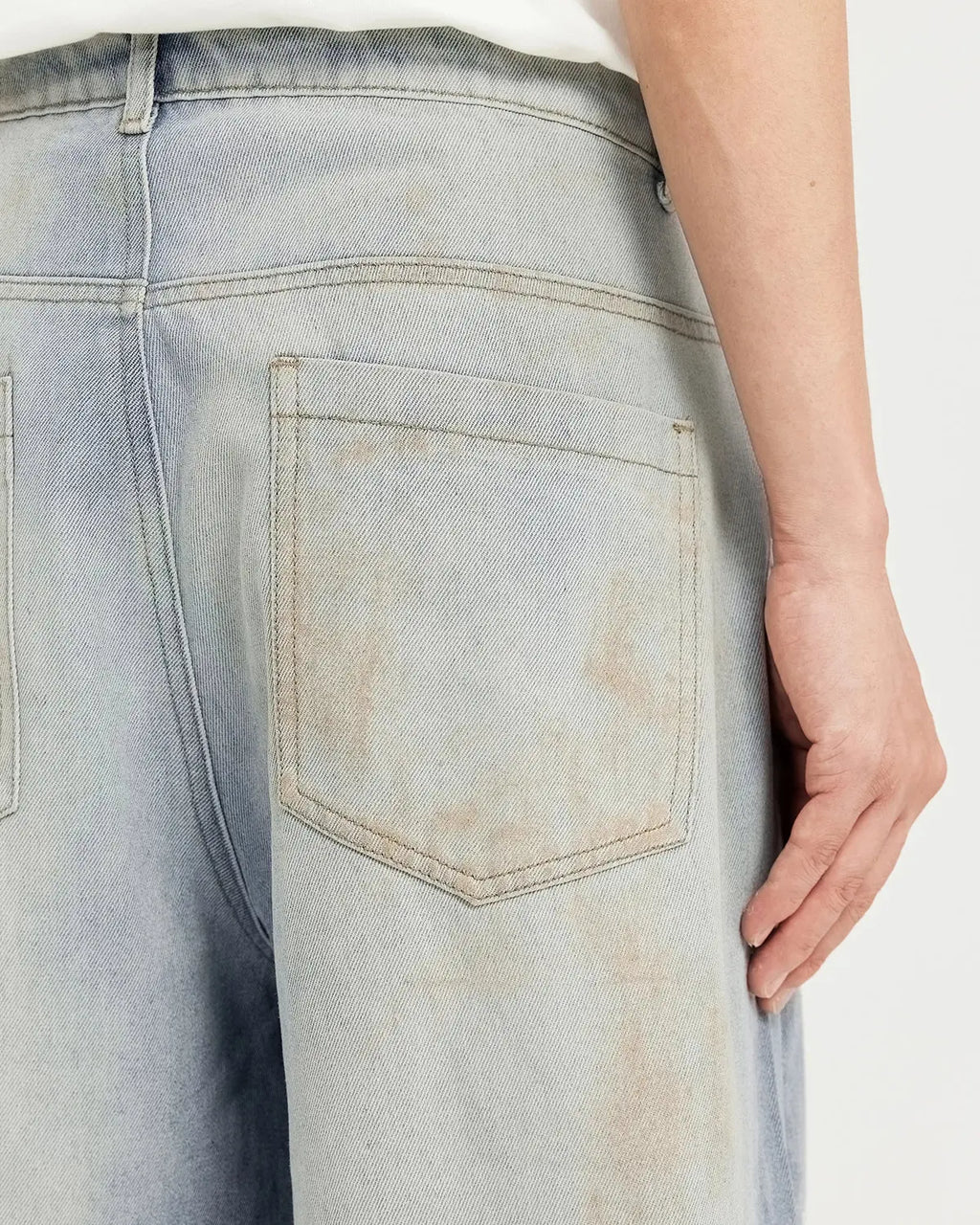 Mud Washed Baggy Jeans | Flation Streetwear
