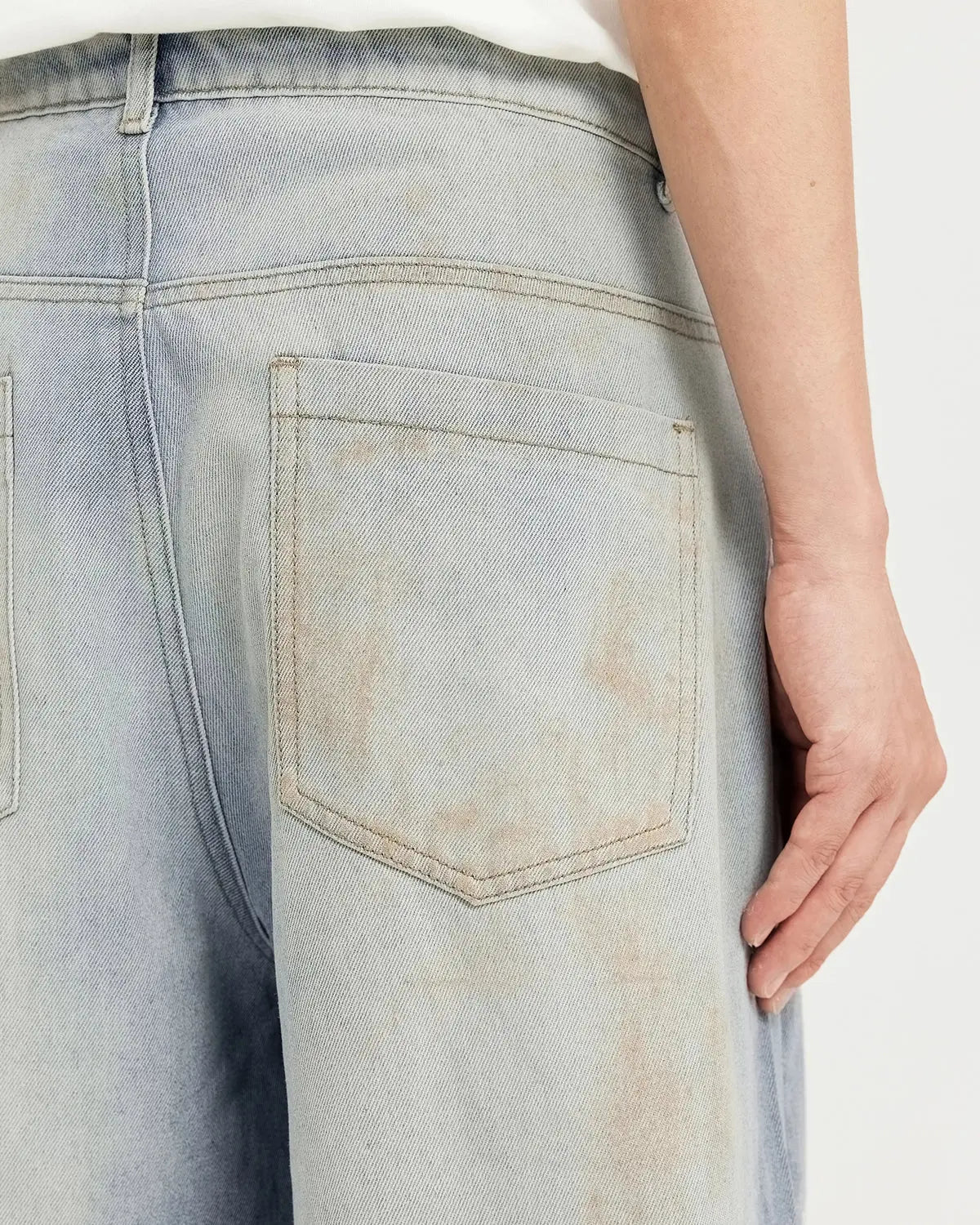 Mud Washed Baggy Jeans | Flation Streetwear