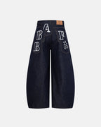 Multi Pockets Design Barrel Jeans | Flation Streetwear
