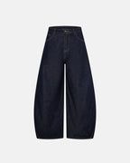 Multi Pockets Design Barrel Jeans | Flation Streetwear