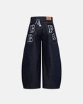 Multi Pockets Design Barrel Jeans | Flation Streetwear