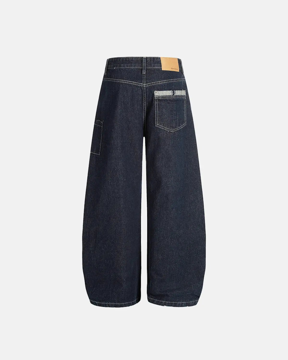 Raw Blue Deconstructed Baggy Jeans | Flation Streetwear