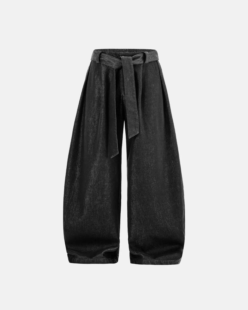 Raw Silky Denim Jeans with Belt | Flation Streetwear