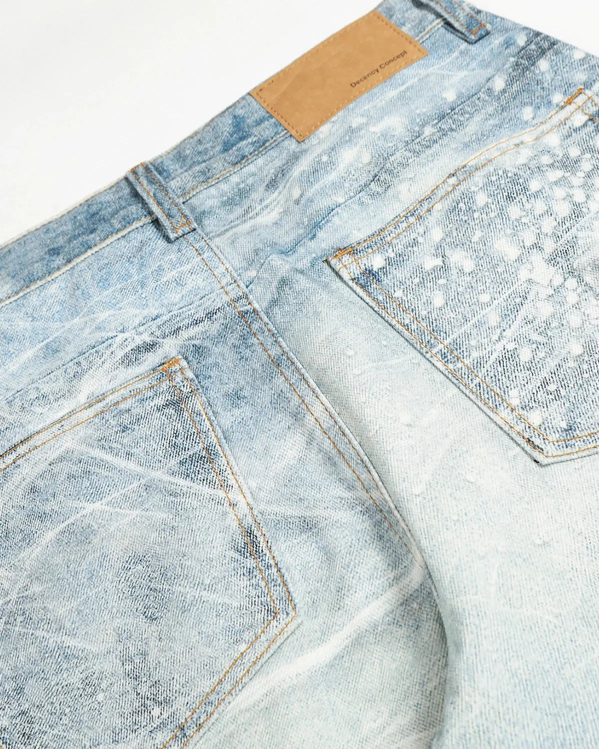 Rhinestone Lightning Baggy Barrel Jeans | Flation Streetwear