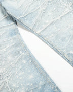 Rhinestone Lightning Baggy Barrel Jeans | Flation Streetwear