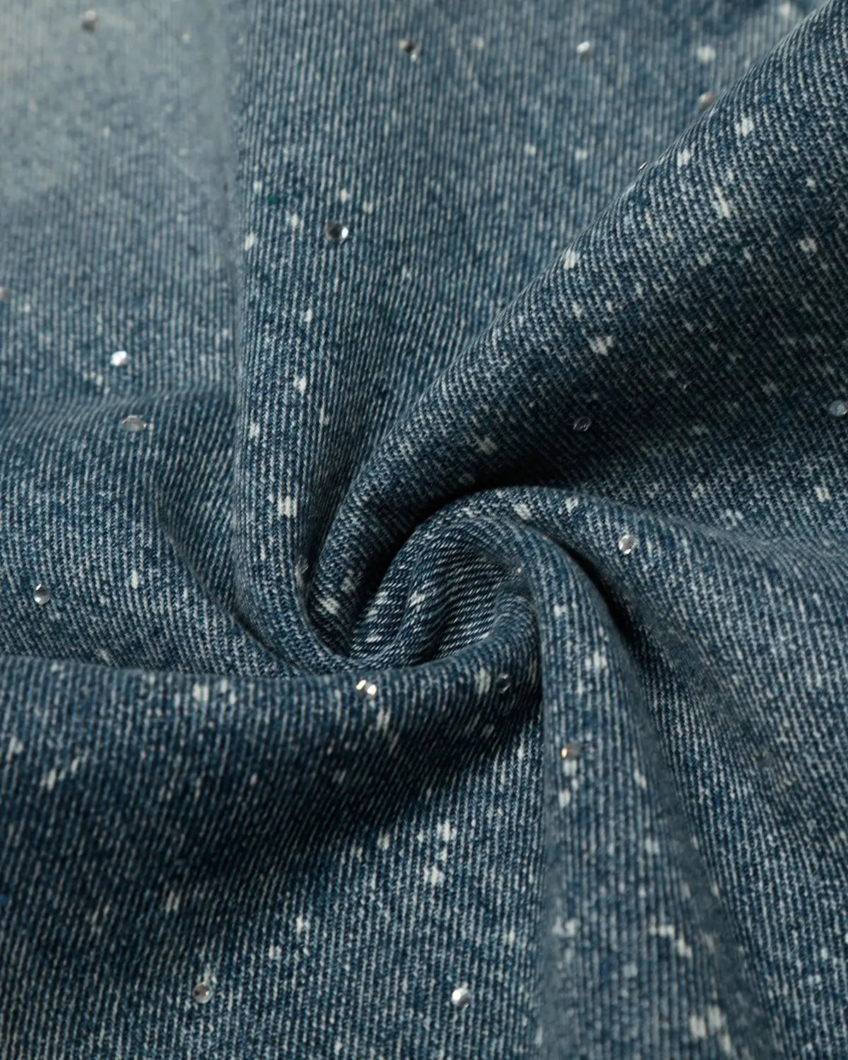 Rhinestone Straight Leg Denim Jeans | Flation Streetwear