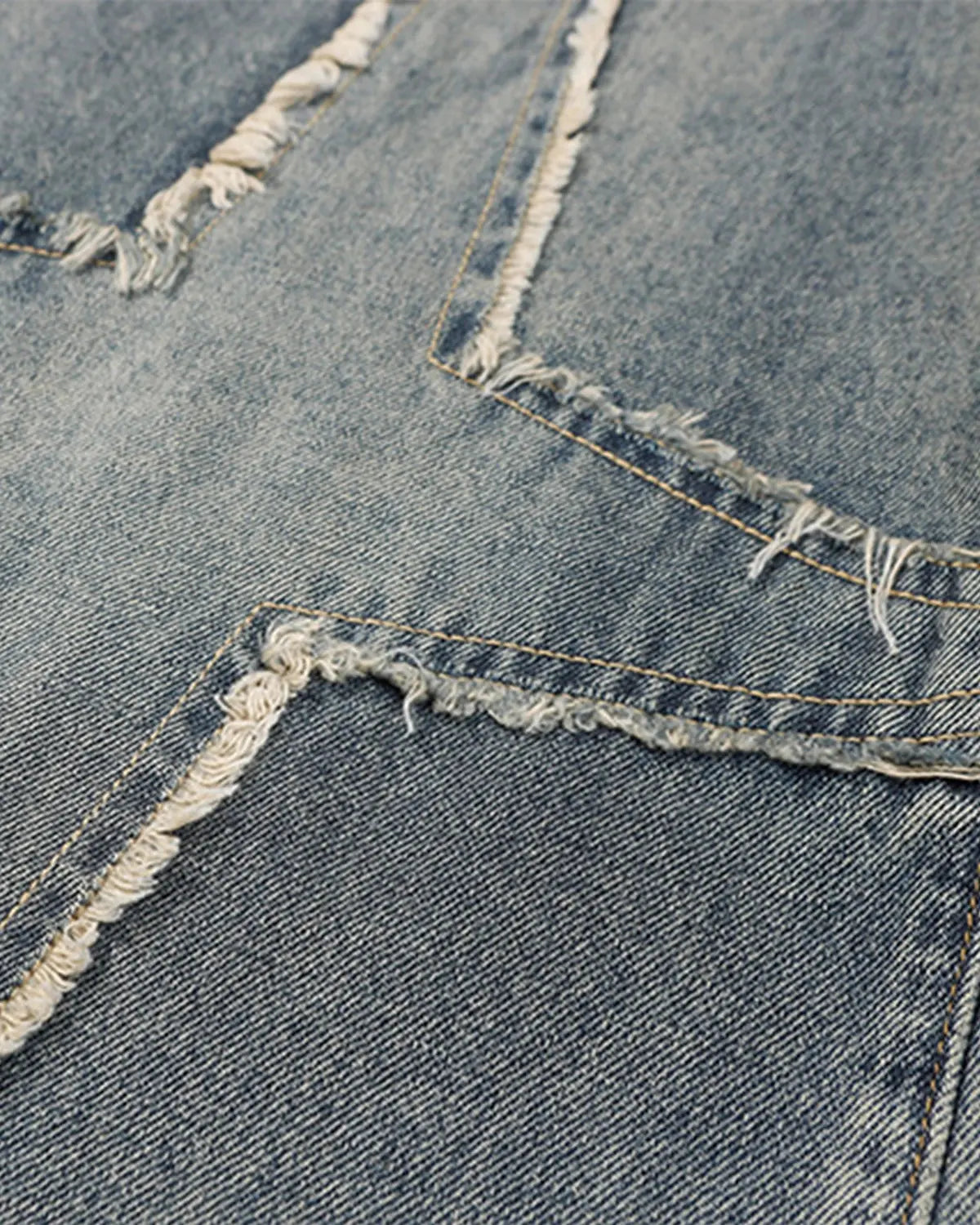 Star Patched Baggy Jeans | Flation Streetwear