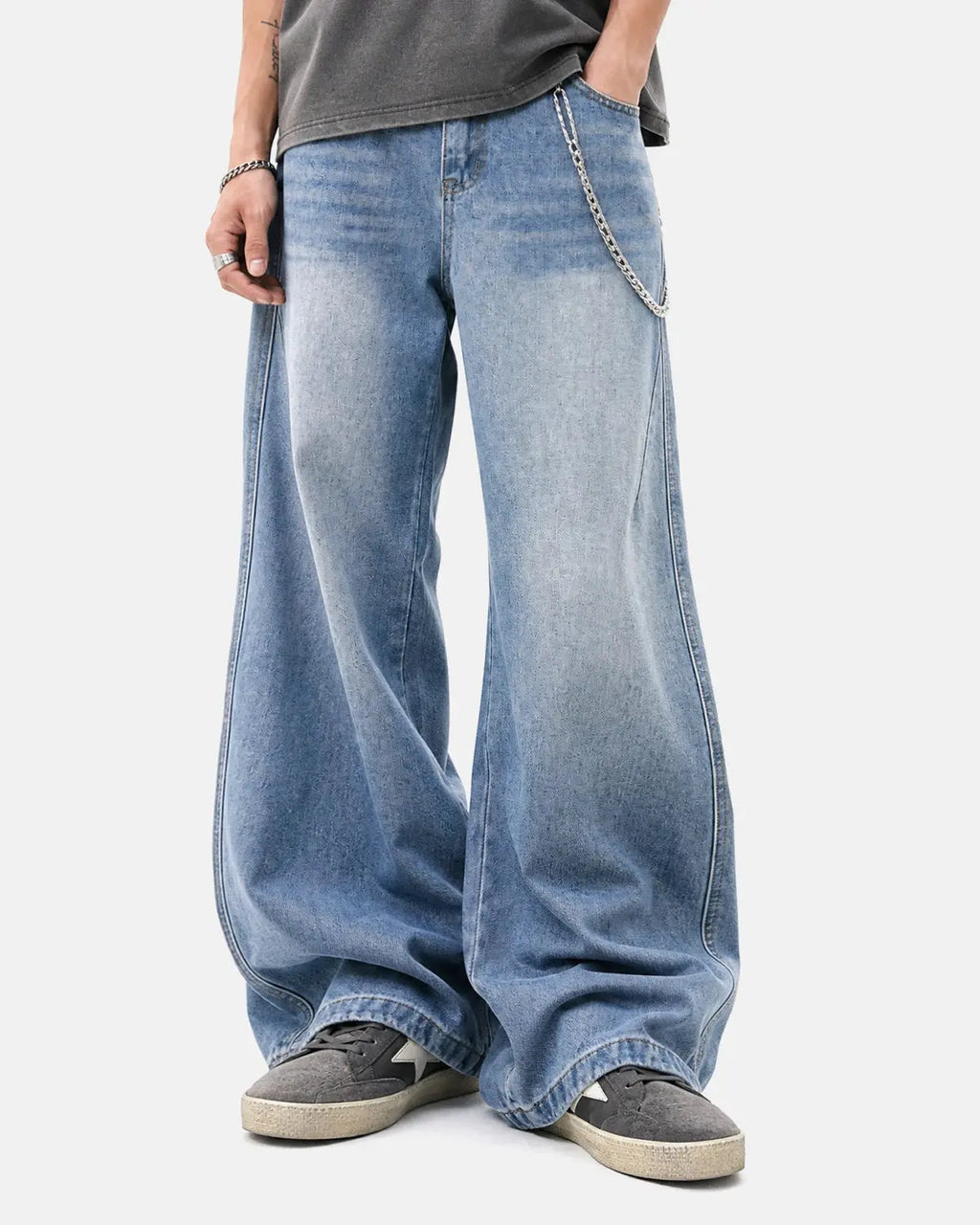 Star Pocket Bootcut Jeans | Flation Streetwear