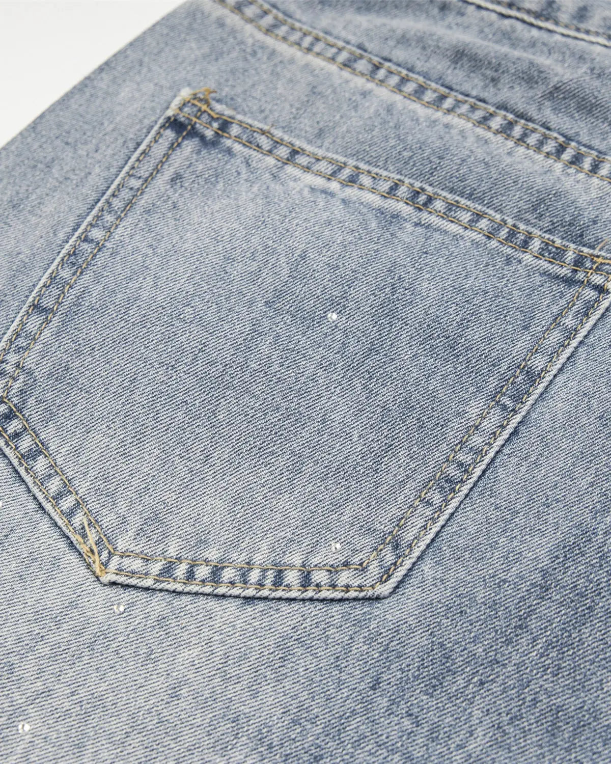 Studded Rhinestone Baggy Jeans | Flation Streetwear