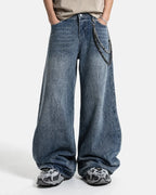 Textured Wash Baggy Jeans | Flation Streetwear