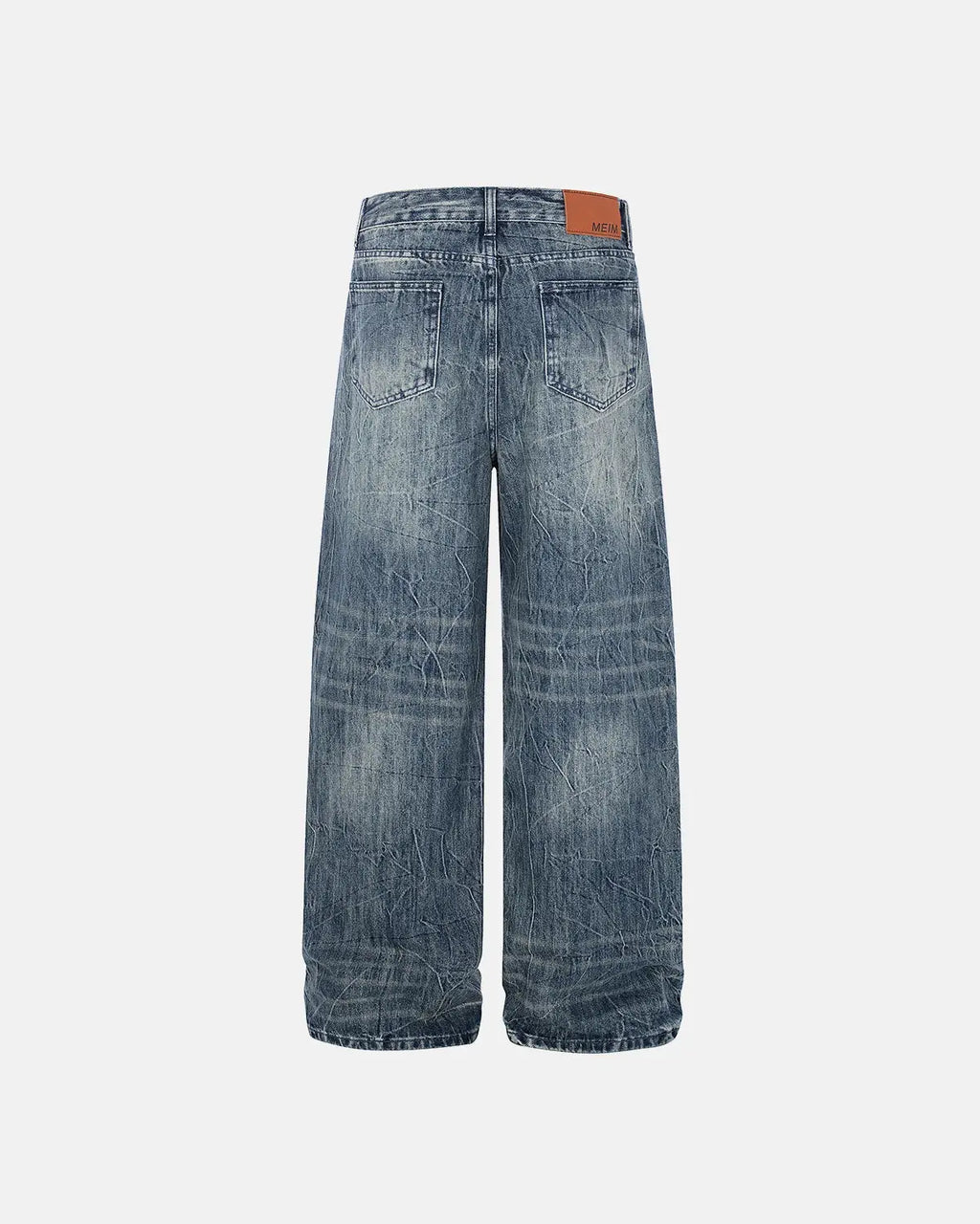 Textured Wash Baggy Jeans | Flation Streetwear