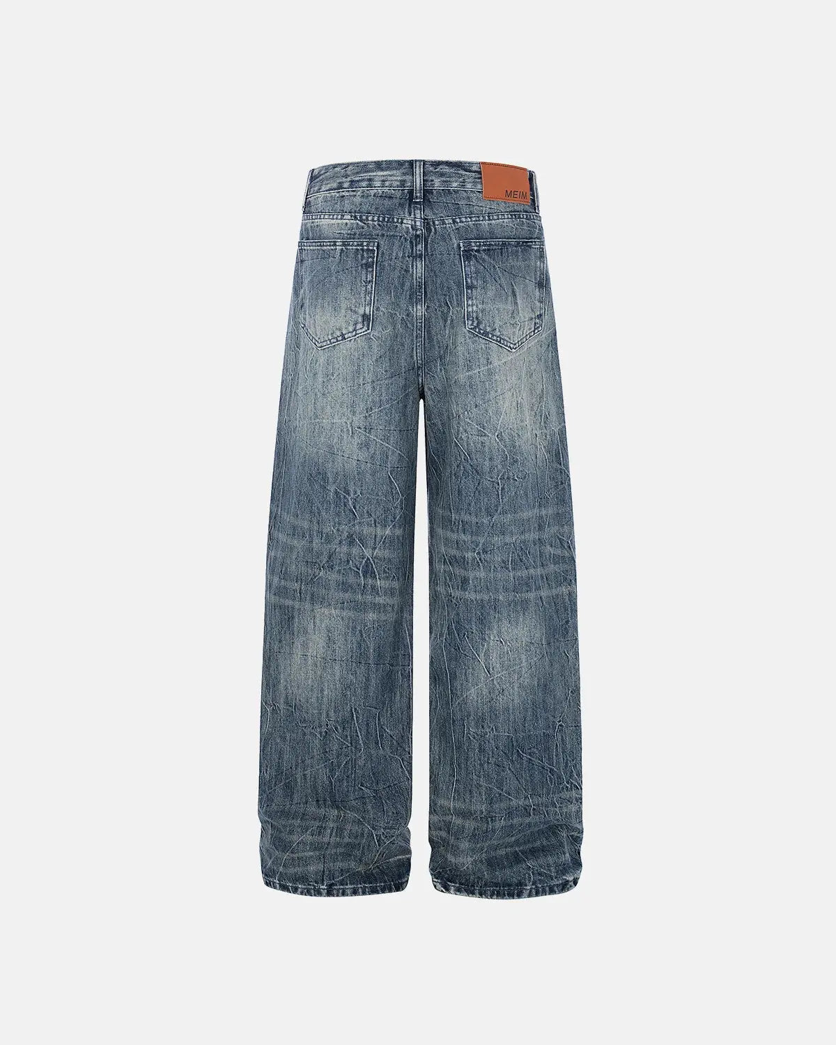 Textured Wash Baggy Jeans | Flation Streetwear