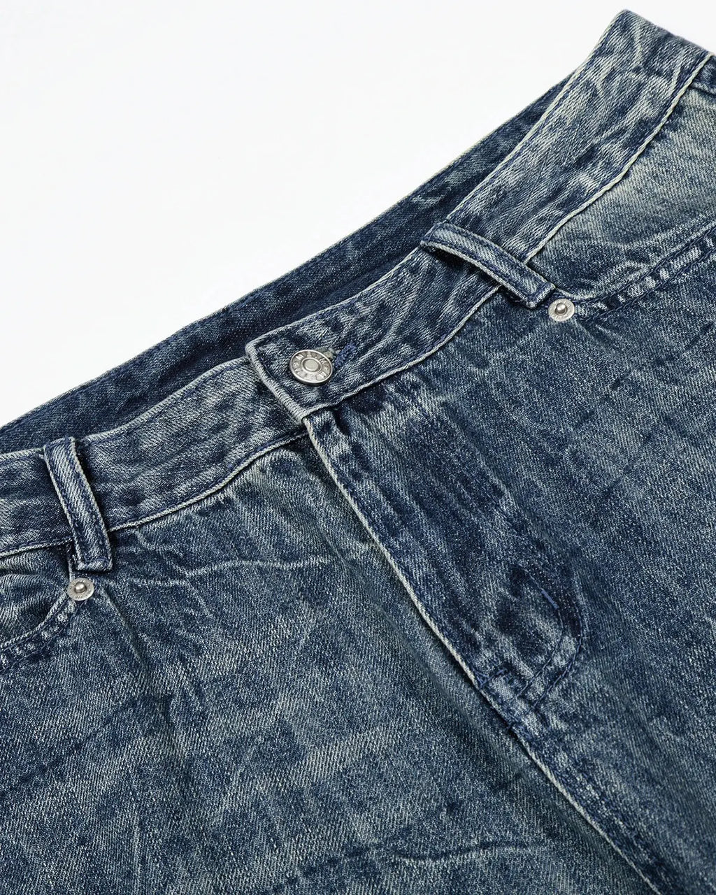 Textured Wash Baggy Jeans | Flation Streetwear