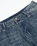 Textured Wash Baggy Jeans | Flation Streetwear