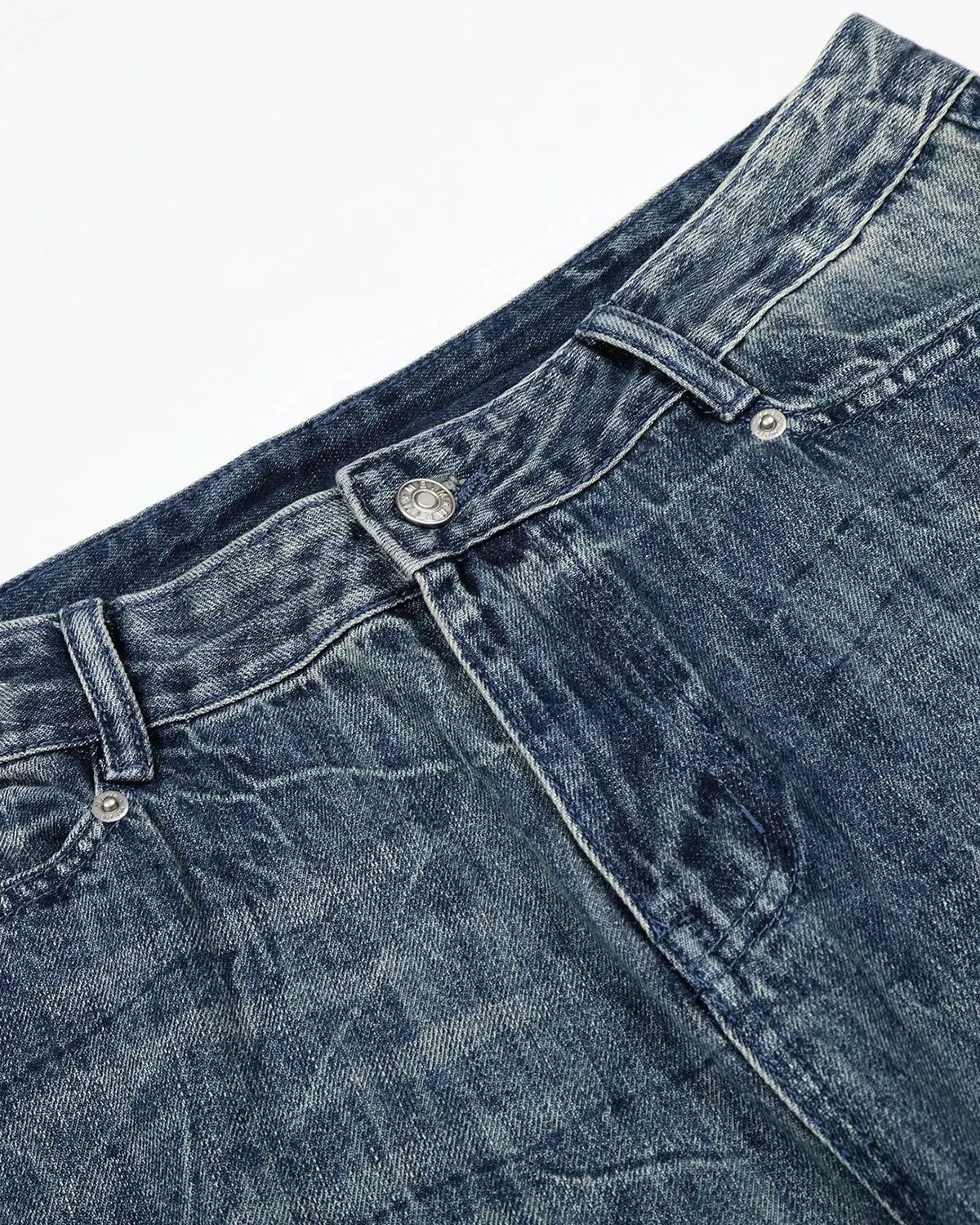Textured Wash Baggy Jeans | Flation Streetwear