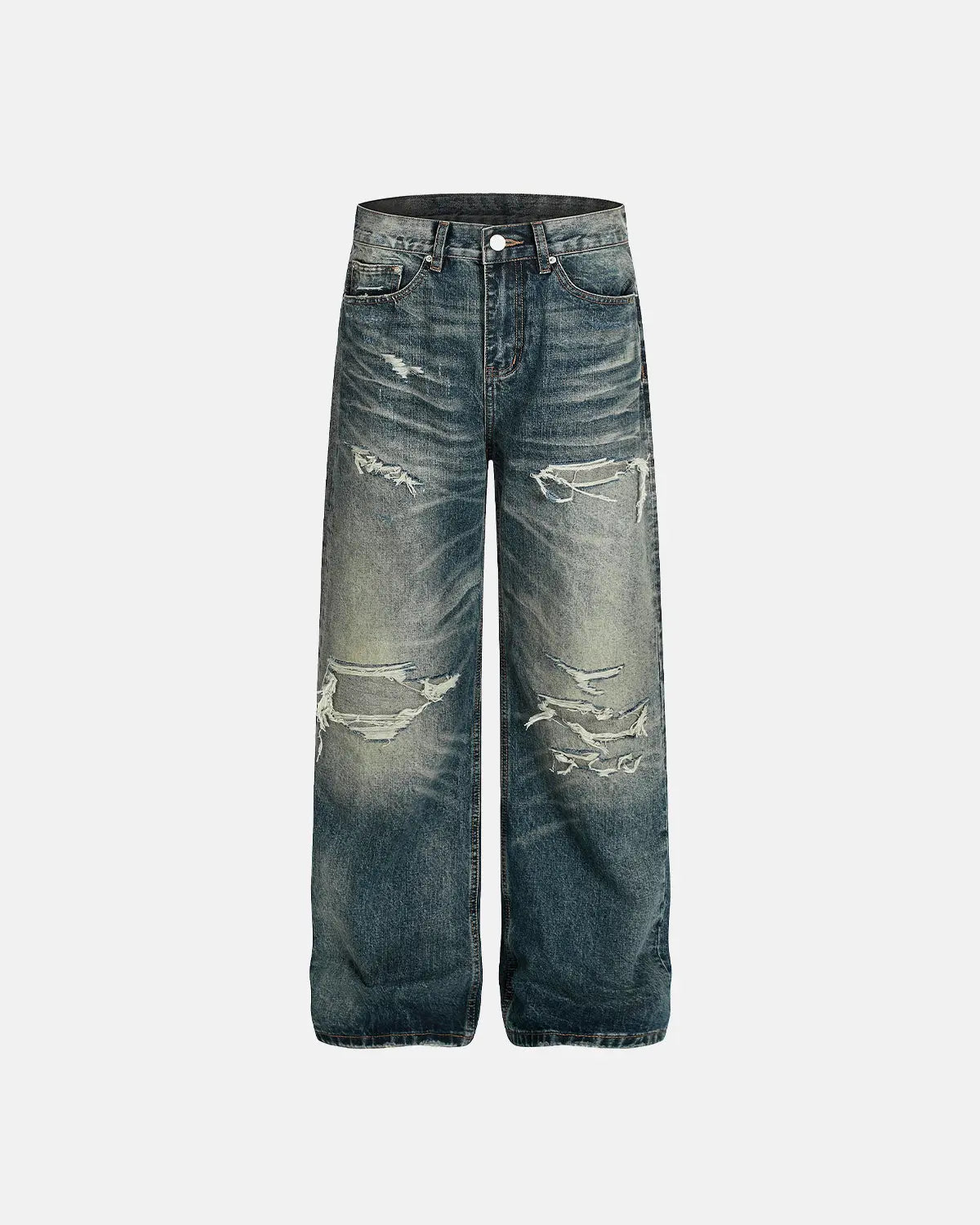 Vintage Distressed Baggy Jeans | Flation Streetwear