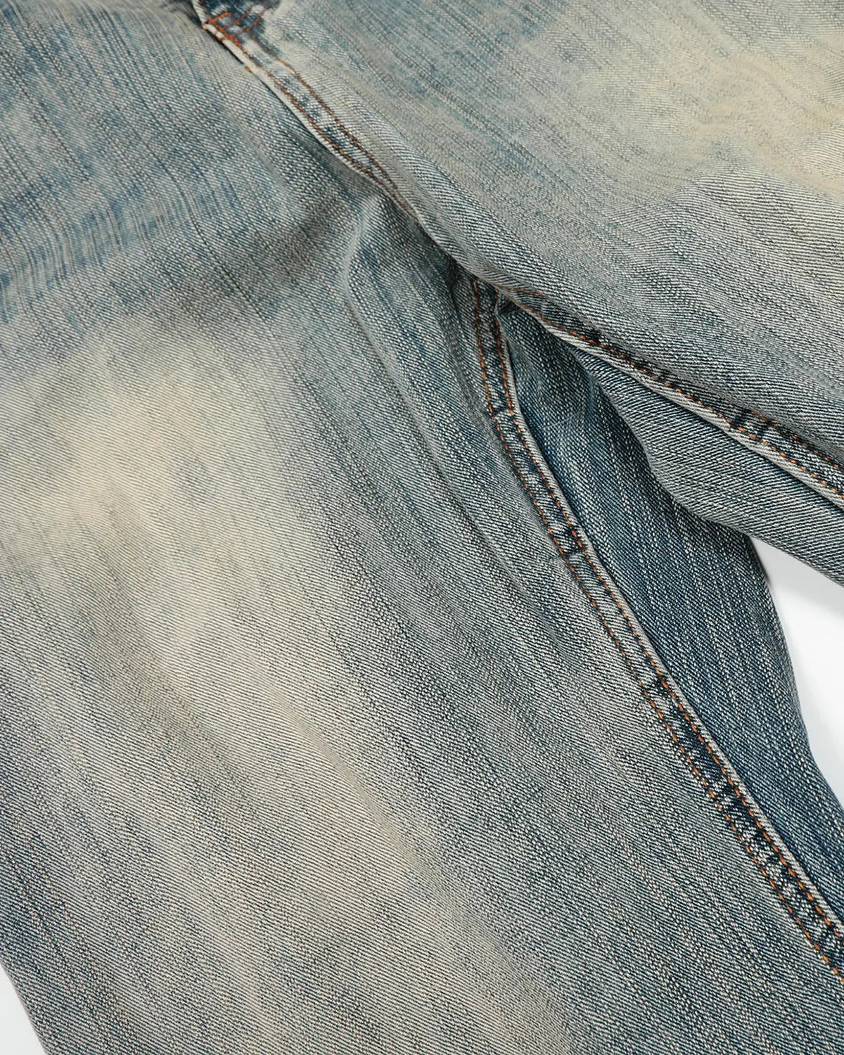 Washed  Bamboo Weave Baggy Bootcut Jeans | Flation Streetwear