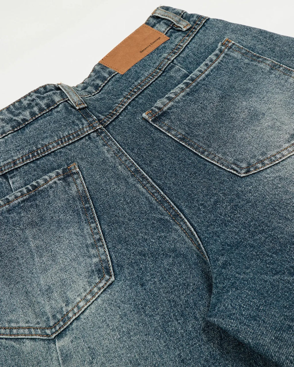 Whisker Acid Washed Barrel Jeans| Flation Streetwear