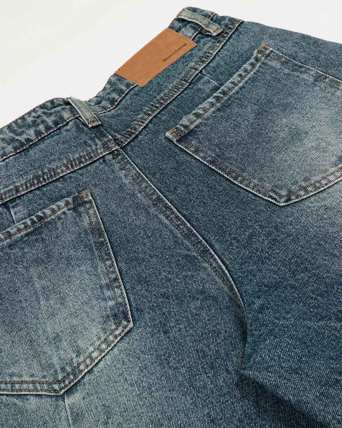 Whisker Acid Washed Barrel Jeans| Flation Streetwear