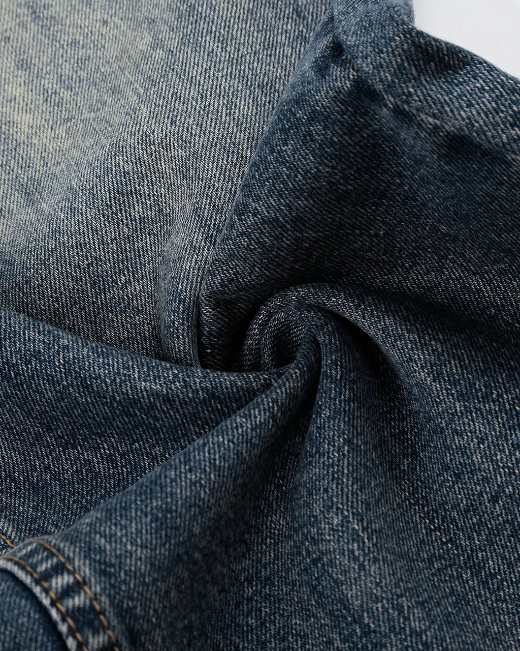 Whisker Wash Distressed Baggy Jeans | Flation Streetwear