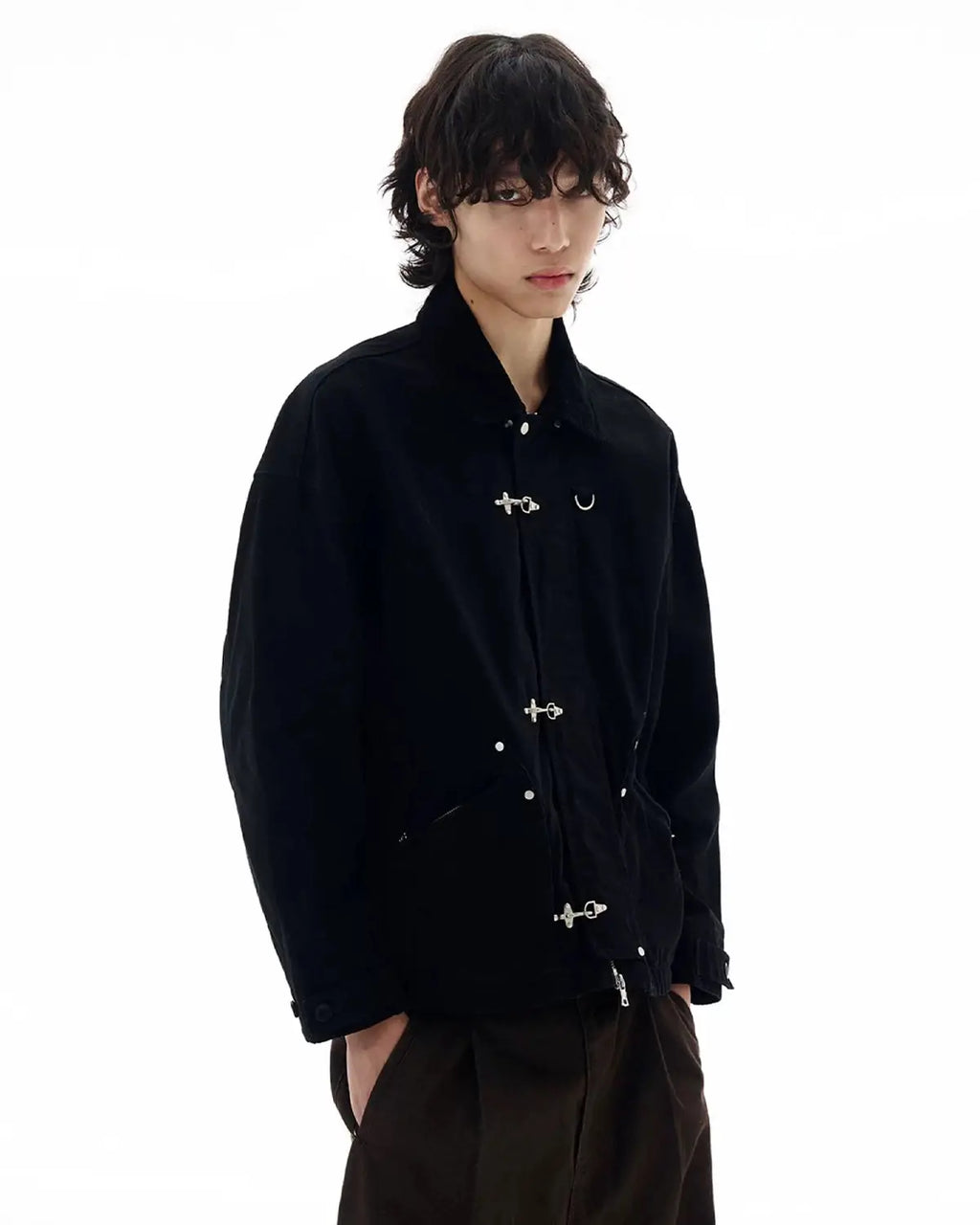 Fireman Buckle Worker Zip Up Jacket | Flation Streetwear