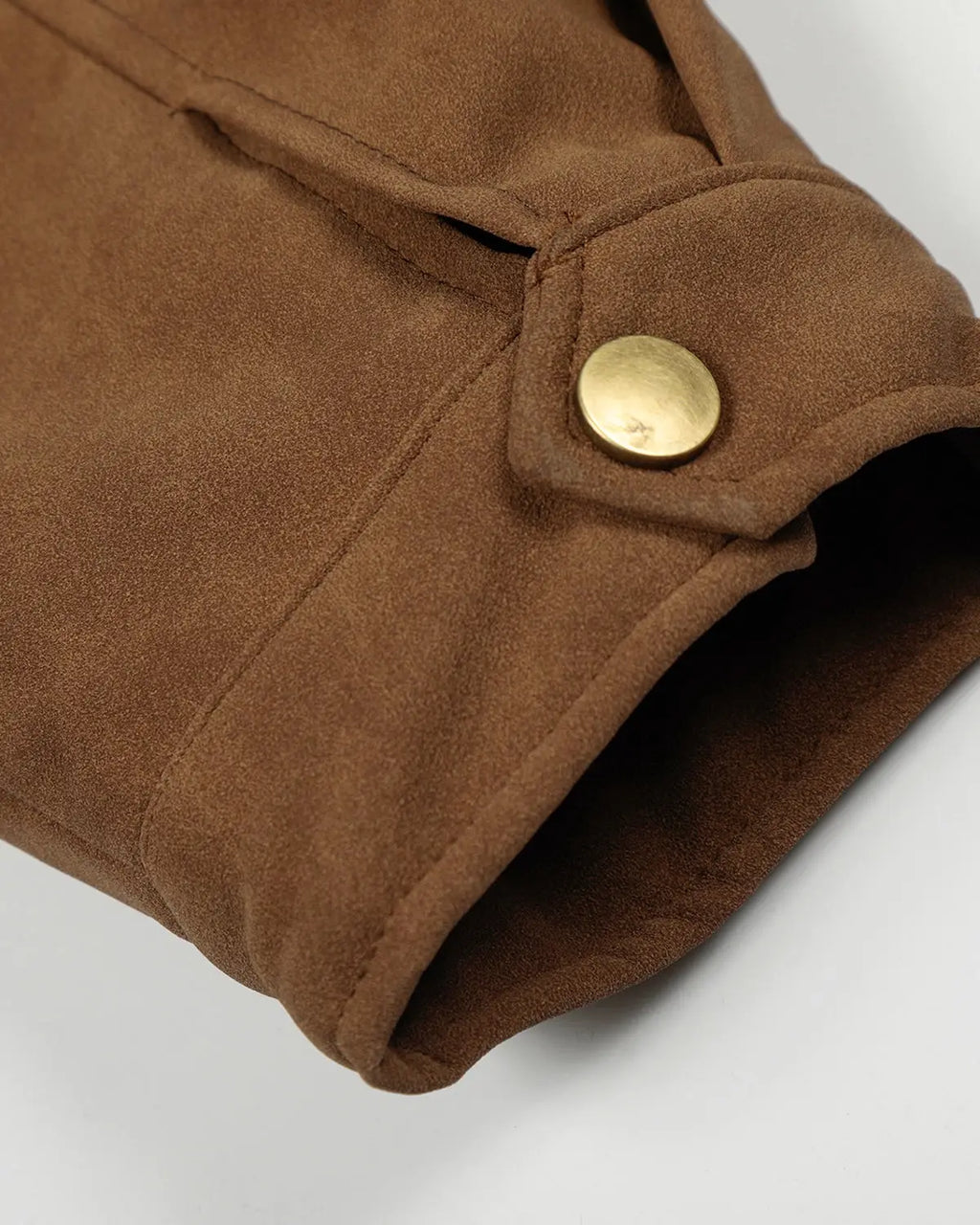 Horse Embroidery Suede Clasp Padded Jacket | Flation Streetwear