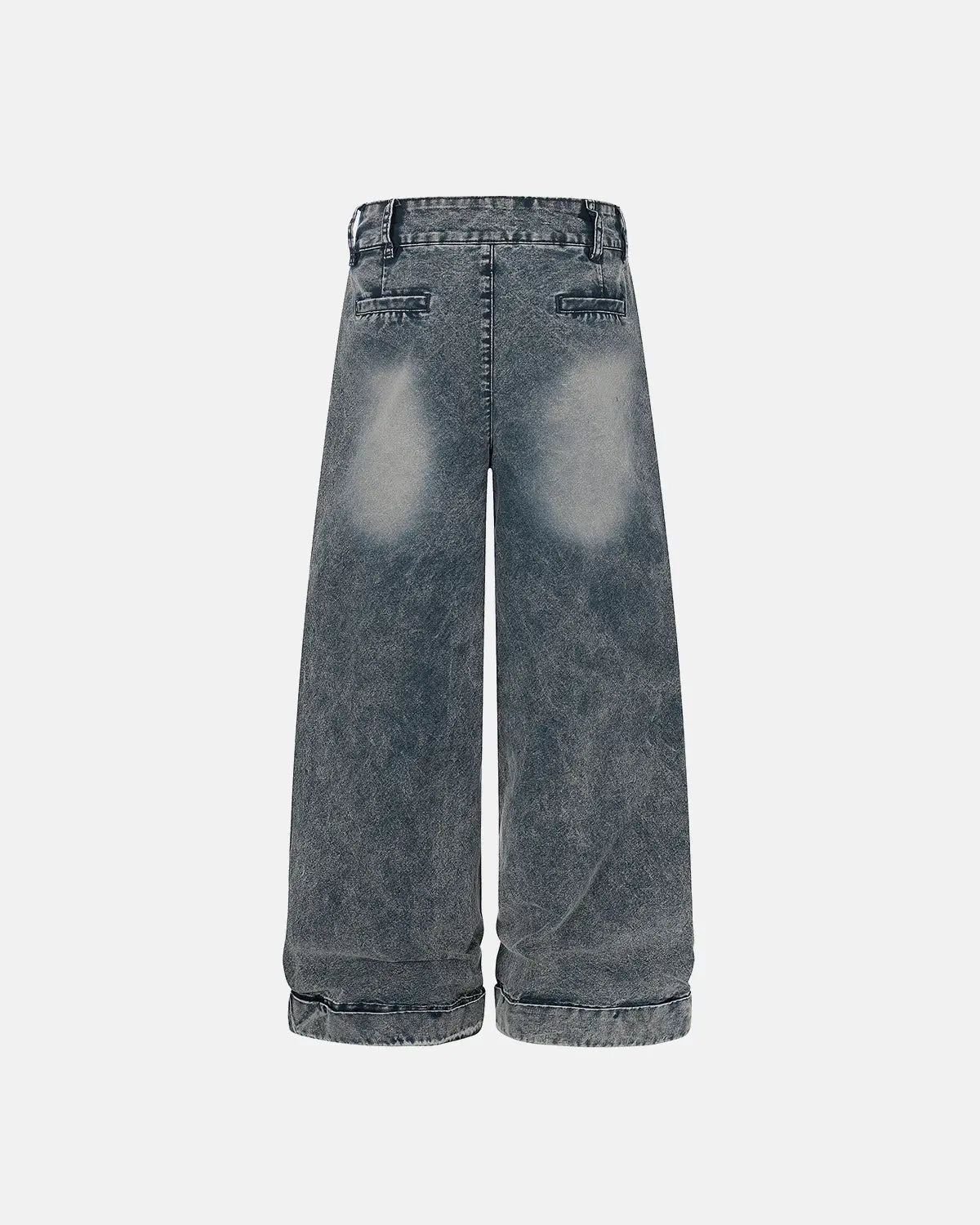 Retro Washed Wide Leg Baggy Jeans | Flation Streetwear