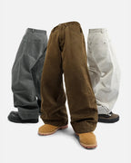 Stitching Flare Baggy Jeans | Flation Streetwear