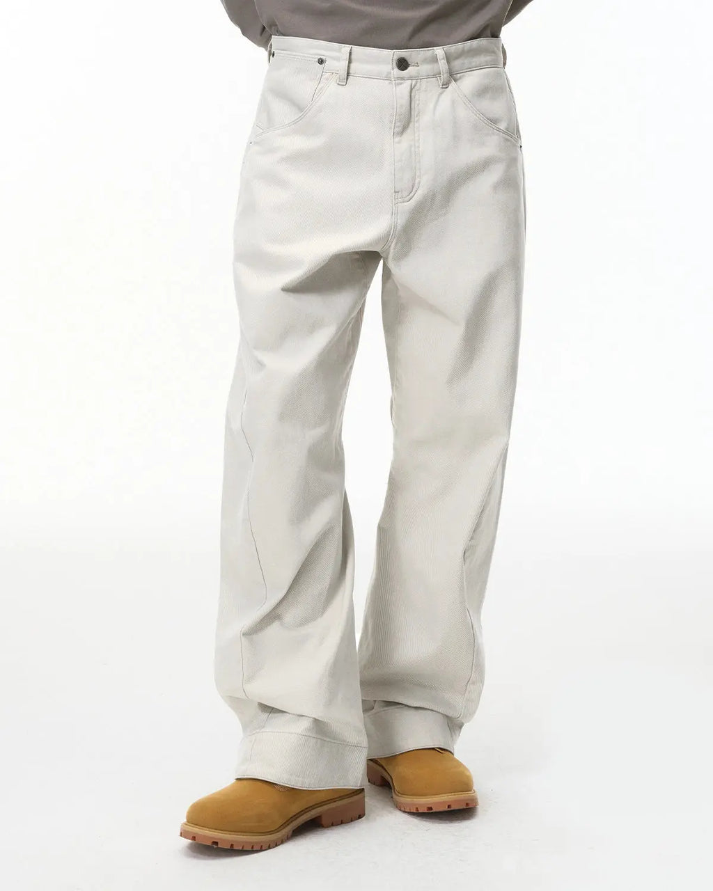 Stitching Flare Baggy Jeans | Flation Streetwear