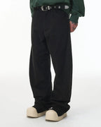 Stitching Flare Baggy Jeans | Flation Streetwear