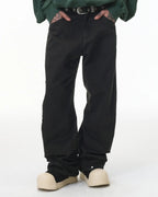 Stitching Flare Baggy Jeans | Flation Streetwear