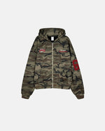 69 Applique Embroidery Camo Zip Up Hoodie | Flation Streetwear