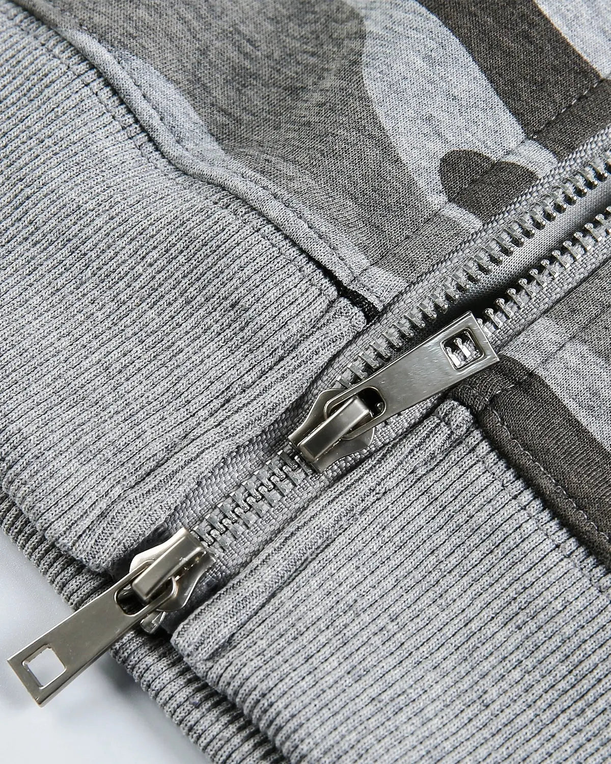 Cropped Camouflage Zip Up Hoodie | Flation Streetwear
