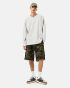 Frayed Hem Camo Knee-Length Shorts | Flation Streetwear