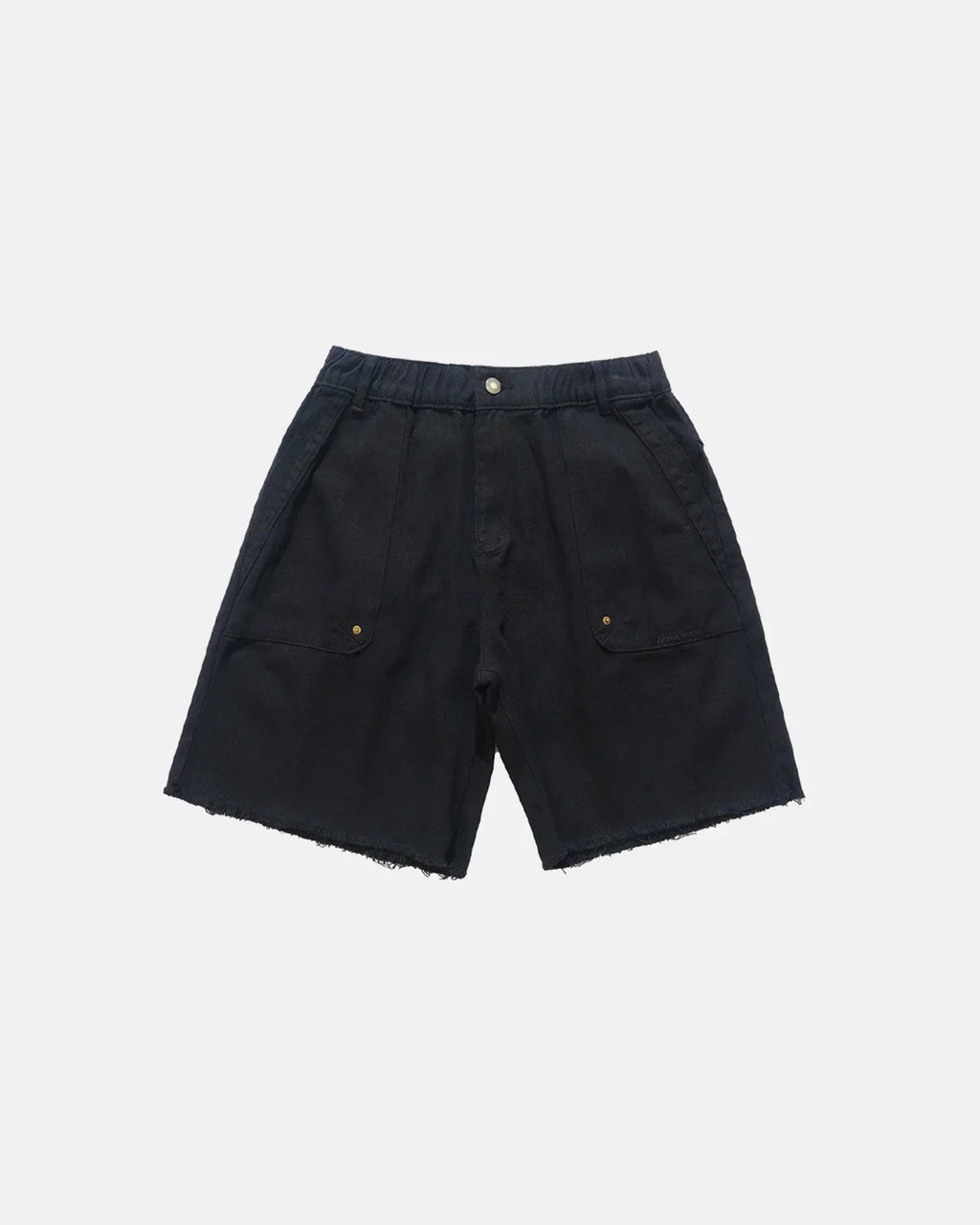 Frayed Hem Camo Knee-Length Shorts | Flation Streetwear